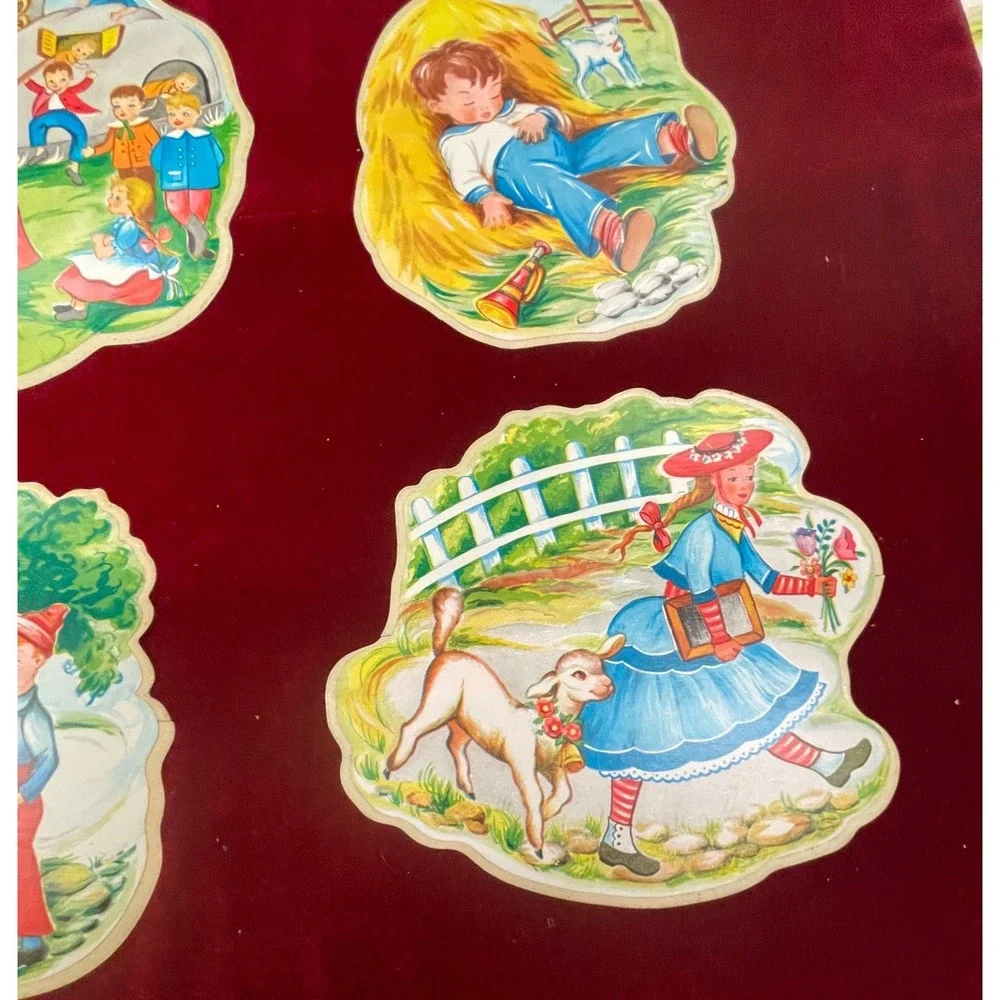 1956 Nursery Rhymes Con-Tact Cut-Out‎ ~ VERY RARE